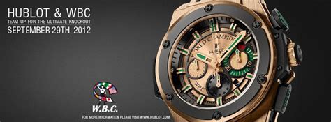 hublot wbc|Hublot & WBC Team Up For The Ultimate Knockout.